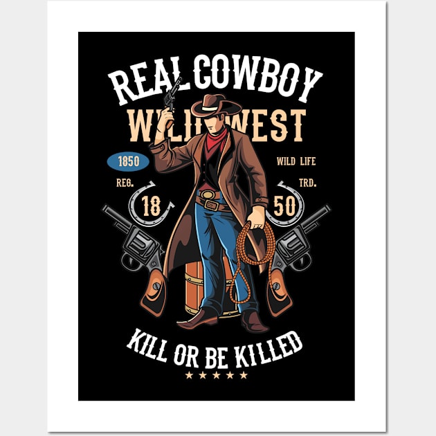 Real Cowboy Wall Art by Hudkins